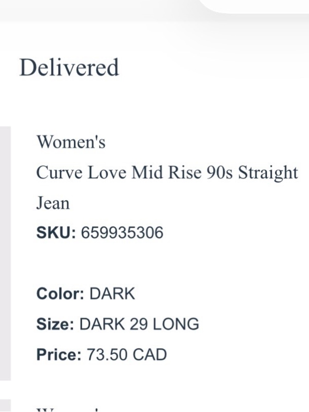 ABERCROMBIE Curve Love Mid Rise Straight-Leg Women’s Jeans - Picture 2 of 4